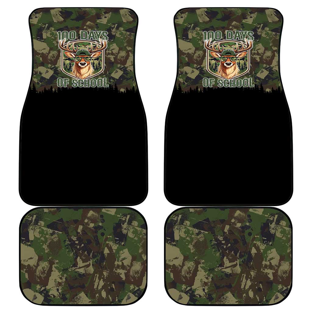Deer 100 Days of School Car Mats Camo Deer Adventure Forest