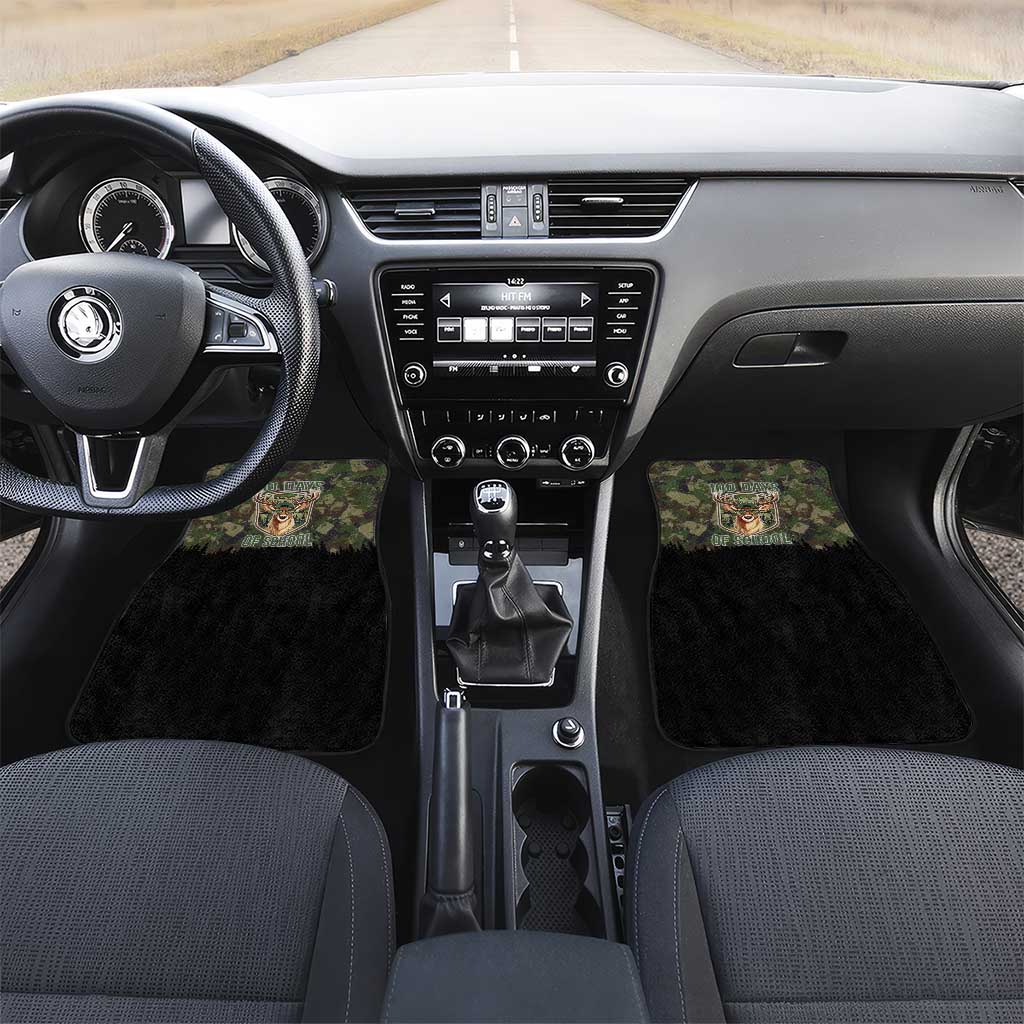 Deer 100 Days of School Car Mats Camo Deer Adventure Forest