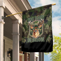 Deer 100 Days of School Garden Flag Camo Deer Adventure Forest