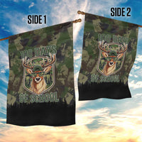 Deer 100 Days of School Garden Flag Camo Deer Adventure Forest