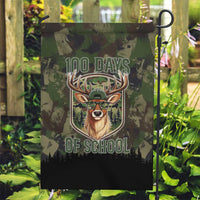 Deer 100 Days of School Garden Flag Camo Deer Adventure Forest