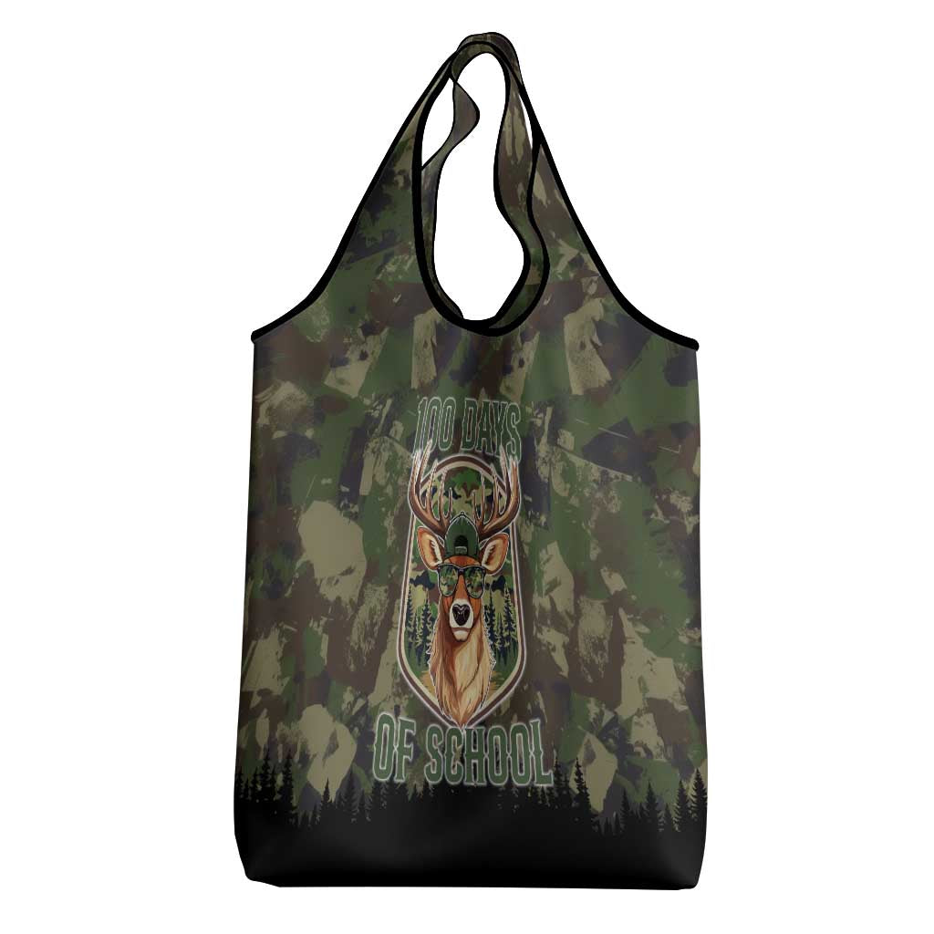 Deer 100 Days of School Grocery Bag Camo Deer Adventure Forest