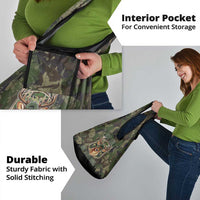 Deer 100 Days of School Grocery Bag Camo Deer Adventure Forest