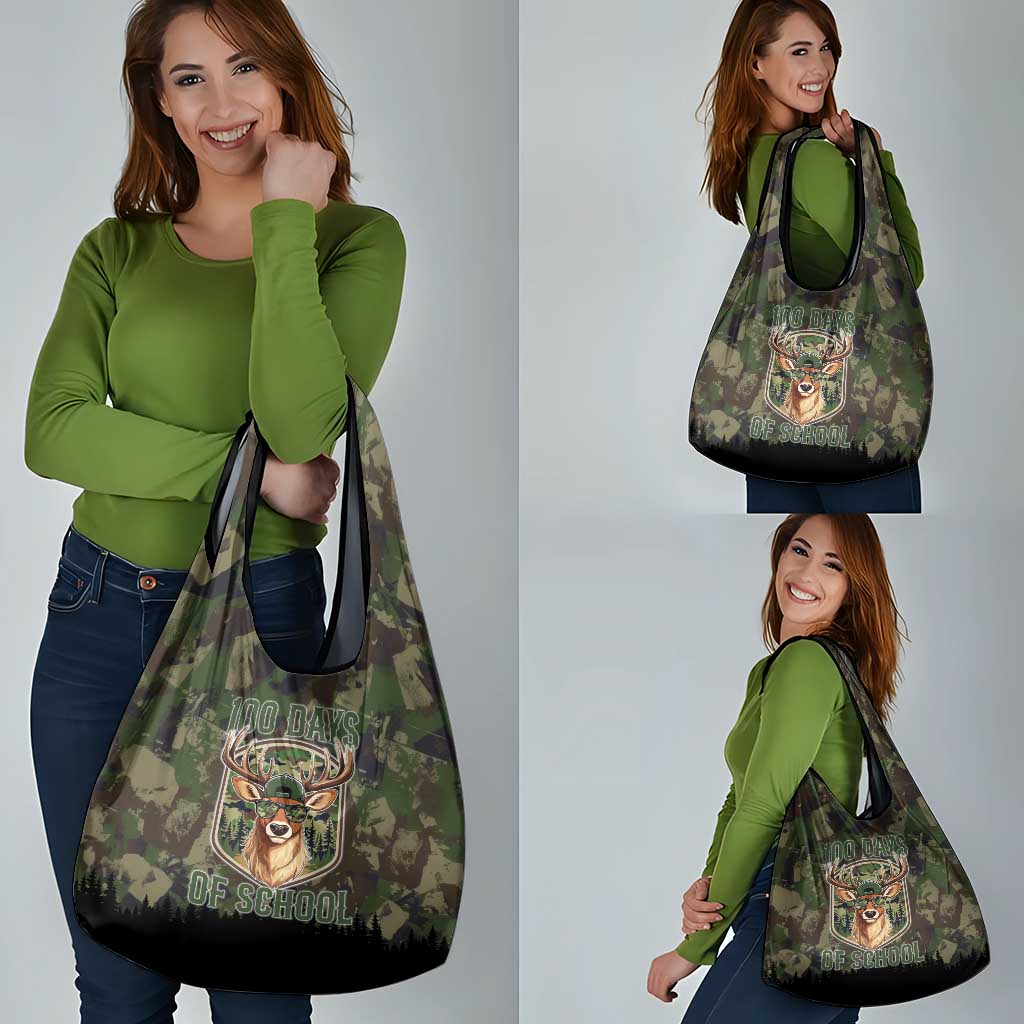 Deer 100 Days of School Grocery Bag Camo Deer Adventure Forest
