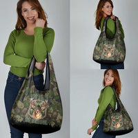 Deer 100 Days of School Grocery Bag Camo Deer Adventure Forest