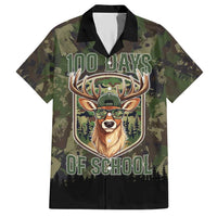 Deer 100 Days of School Hawaiian Shirt Camo Deer Adventure Forest