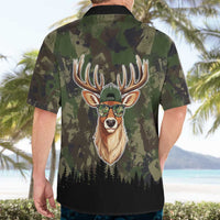 Deer 100 Days of School Hawaiian Shirt Camo Deer Adventure Forest