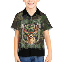 Deer 100 Days of School Hawaiian Shirt Camo Deer Adventure Forest