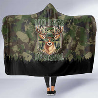 Deer 100 Days of School Hooded Blanket Camo Deer Adventure Forest