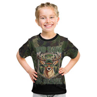 Deer 100 Days of School Kid T Shirt Camo Deer Adventure Forest