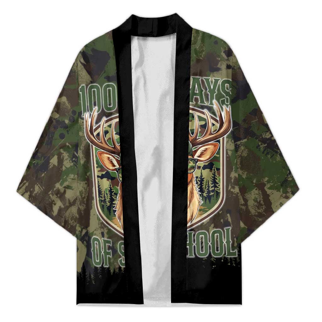 Deer 100 Days of School Kimono Camo Deer Adventure Forest