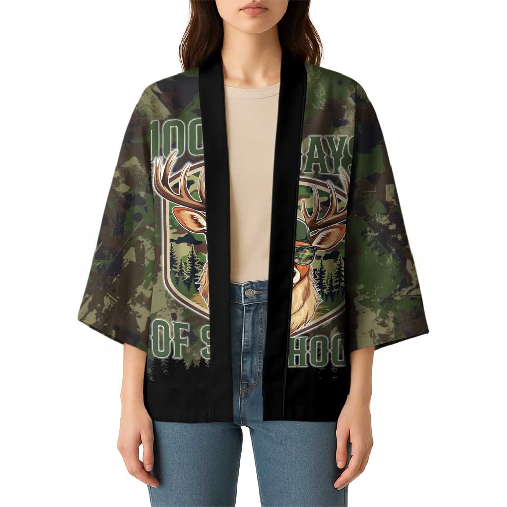 Deer 100 Days of School Kimono Camo Deer Adventure Forest