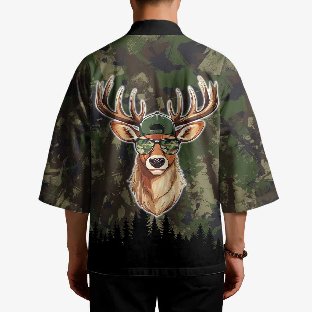Deer 100 Days of School Kimono Camo Deer Adventure Forest