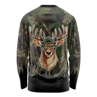 Deer 100 Days of School Long Sleeve Shirt Camo Deer Adventure Forest