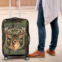 Deer 100 Days of School Luggage Cover Camo Deer Adventure Forest