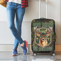 Deer 100 Days of School Luggage Cover Camo Deer Adventure Forest