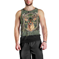 Deer 100 Days of School Men Tank Top Camo Deer Adventure Forest