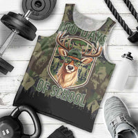 Deer 100 Days of School Men Tank Top Camo Deer Adventure Forest