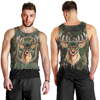 Deer 100 Days of School Men Tank Top Camo Deer Adventure Forest