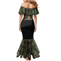 Deer 100 Days of School Mermaid Dress Camo Deer Adventure Forest