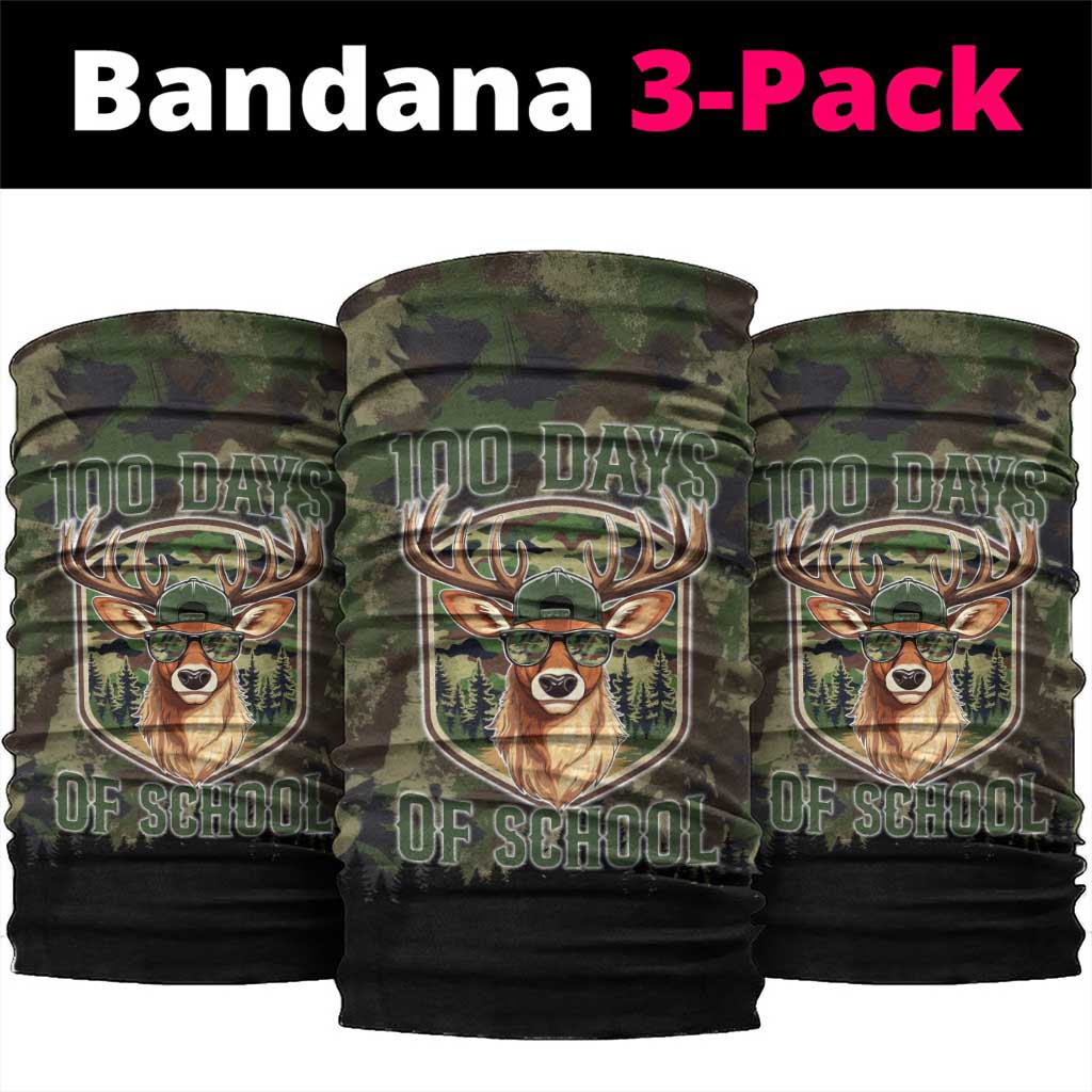 Deer 100 Days of School Neck Gaiter Camo Deer Adventure Forest