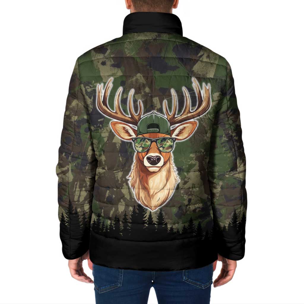 Deer 100 Days of School Padded Jacket Camo Deer Adventure Forest