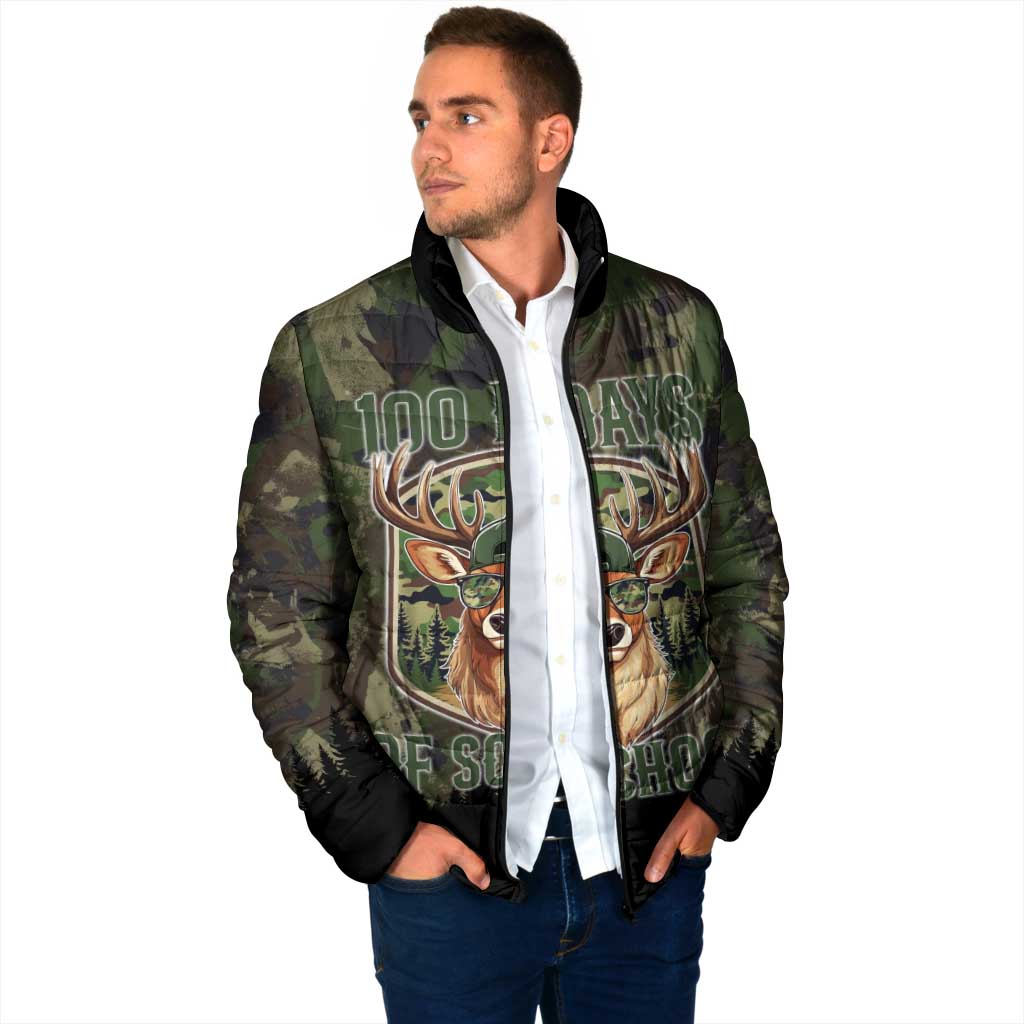 Deer 100 Days of School Padded Jacket Camo Deer Adventure Forest