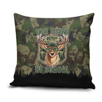 Deer 100 Days of School Pillow Cover Camo Deer Adventure Forest