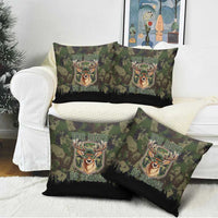 Deer 100 Days of School Pillow Cover Camo Deer Adventure Forest