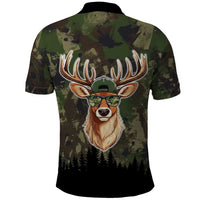 Deer 100 Days of School Polo Shirt Camo Deer Adventure Forest