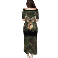 Deer 100 Days of School Puletasi Camo Deer Adventure Forest