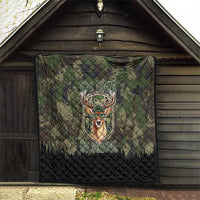 Deer 100 Days of School Quilt Camo Deer Adventure Forest