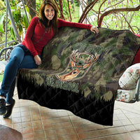 Deer 100 Days of School Quilt Camo Deer Adventure Forest