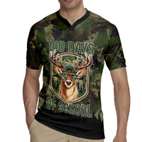 Deer 100 Days of School Rugby Jersey Camo Deer Adventure Forest