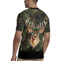 Deer 100 Days of School Rugby Jersey Camo Deer Adventure Forest
