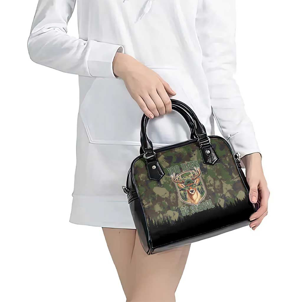 Deer 100 Days of School Shoulder Handbag Camo Deer Adventure Forest