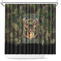 Deer 100 Days of School Shower Curtain Camo Deer Adventure Forest