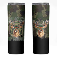 Deer 100 Days of School Skinny Tumbler Camo Deer Adventure Forest