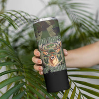 Deer 100 Days of School Skinny Tumbler Camo Deer Adventure Forest