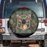 Deer 100 Days of School Spare Tire Cover Camo Deer Adventure Forest
