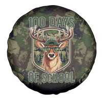 Deer 100 Days of School Spare Tire Cover Camo Deer Adventure Forest
