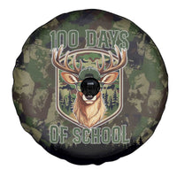 Deer 100 Days of School Spare Tire Cover Camo Deer Adventure Forest
