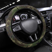 Deer 100 Days of School Steering Wheel Cover Camo Deer Adventure Forest