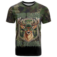Deer 100 Days of School T Shirt Camo Deer Adventure Forest