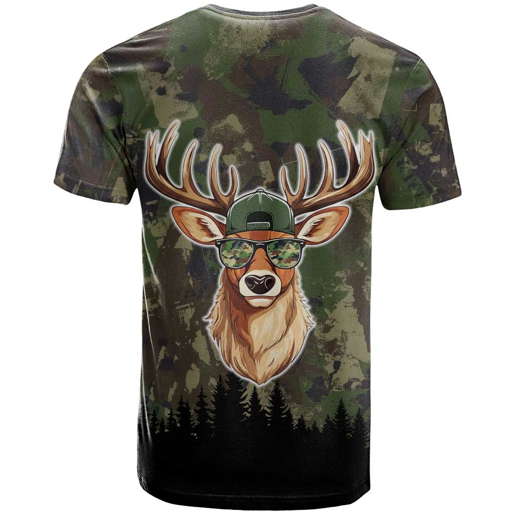 Deer 100 Days of School T Shirt Camo Deer Adventure Forest