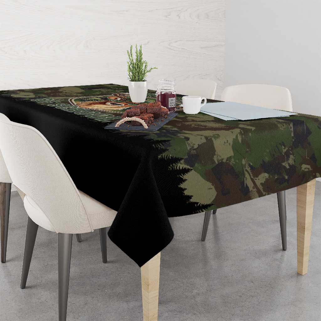 Deer 100 Days of School Tablecloth Camo Deer Adventure Forest