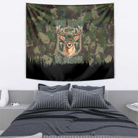 Deer 100 Days of School Tapestry Camo Deer Adventure Forest