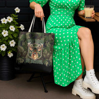Deer 100 Days of School Tote Bag Camo Deer Adventure Forest