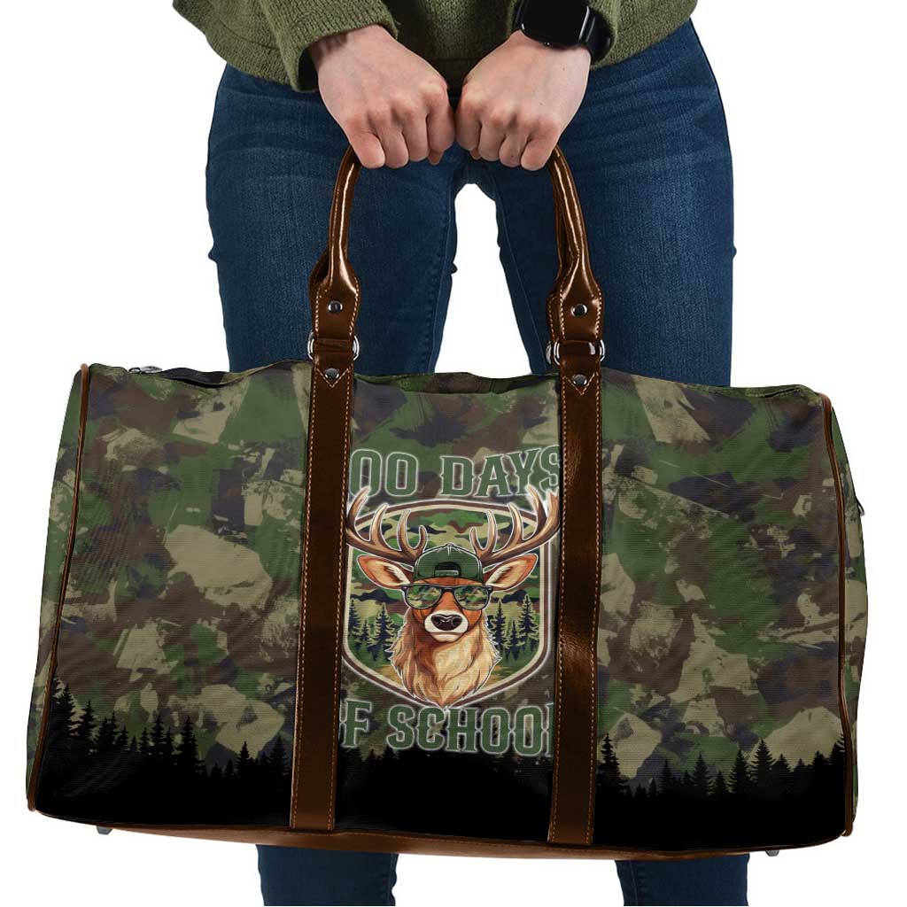 Deer 100 Days of School Travel Bag Camo Deer Adventure Forest
