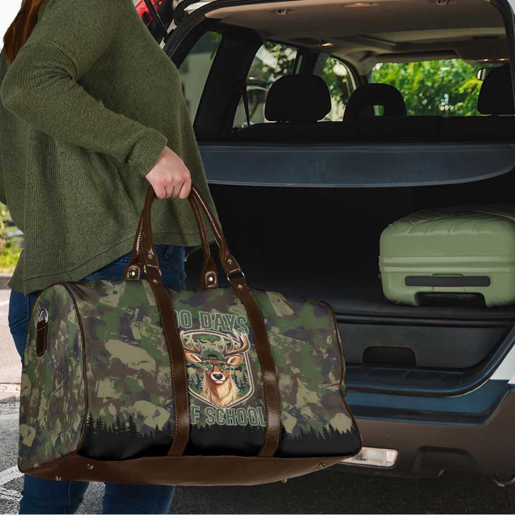 Deer 100 Days of School Travel Bag Camo Deer Adventure Forest